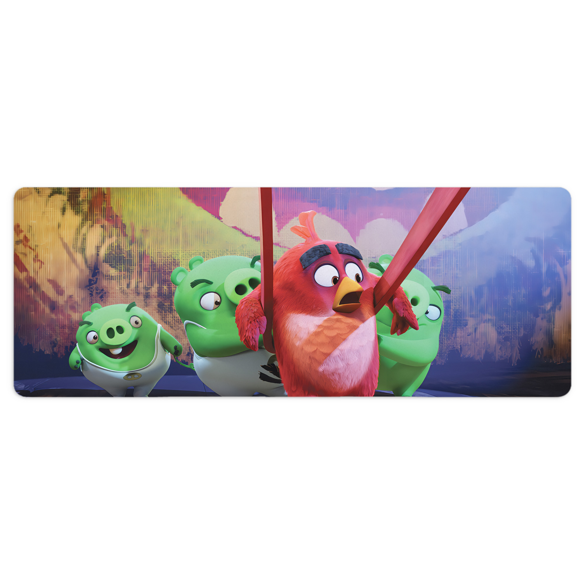 （画像用） Angry Birds アングリーバード ステッチ加工 大判デスクマット／滑り止めマウスパッド