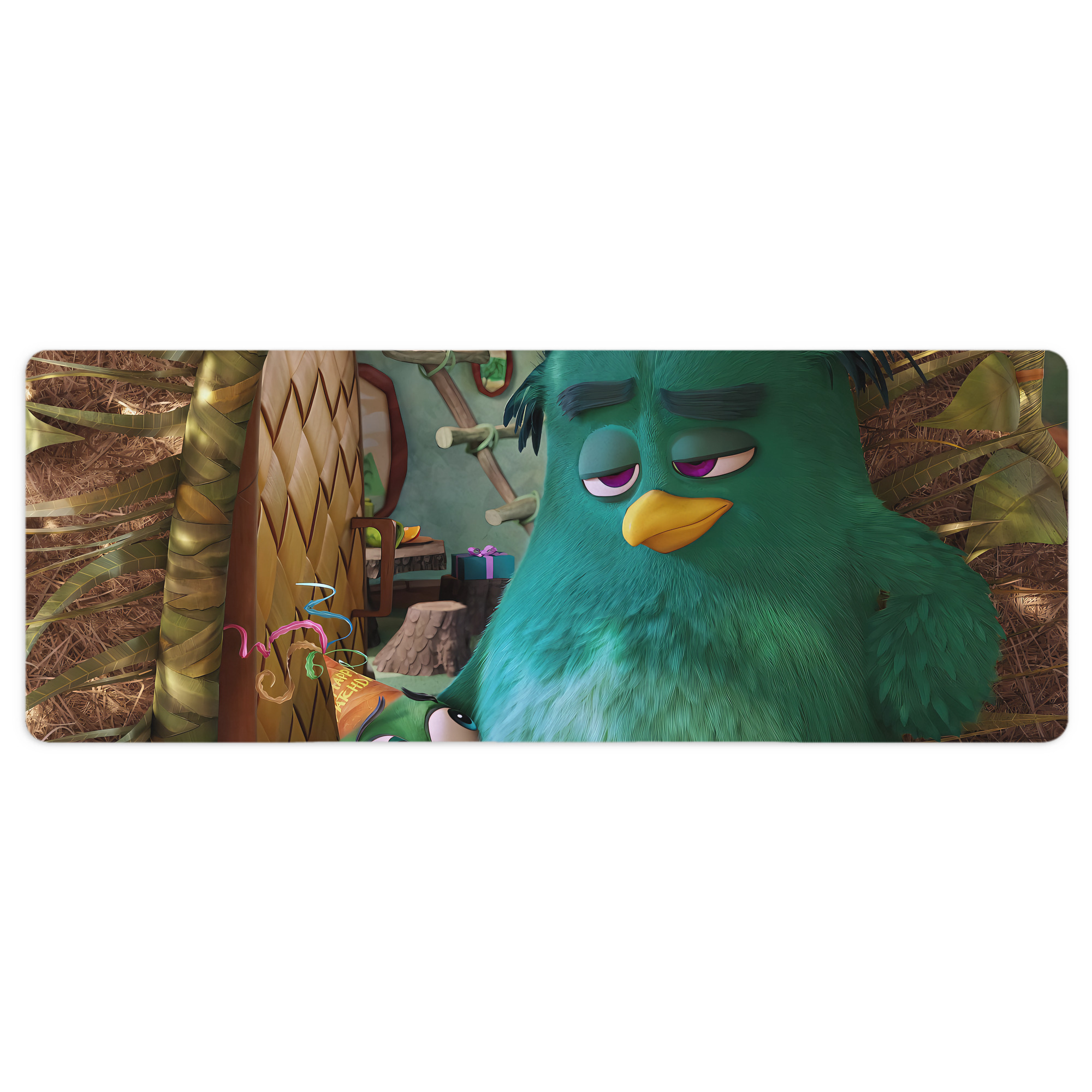 （画像用） Angry Birds アングリーバード ステッチ加工 大判デスクマット／滑り止めマウスパッド