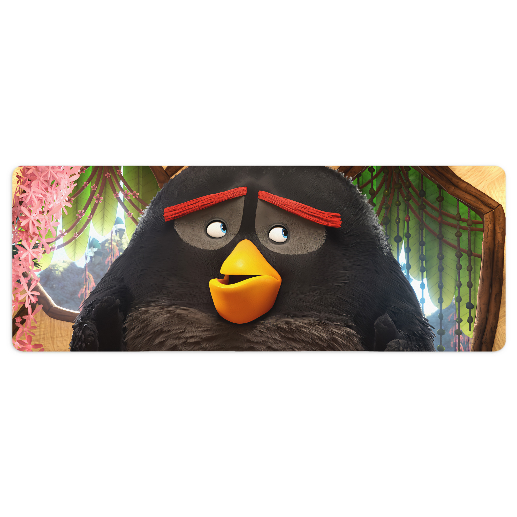 （画像用） Angry Birds アングリーバード ステッチ加工 大判デスクマット／滑り止めマウスパッド