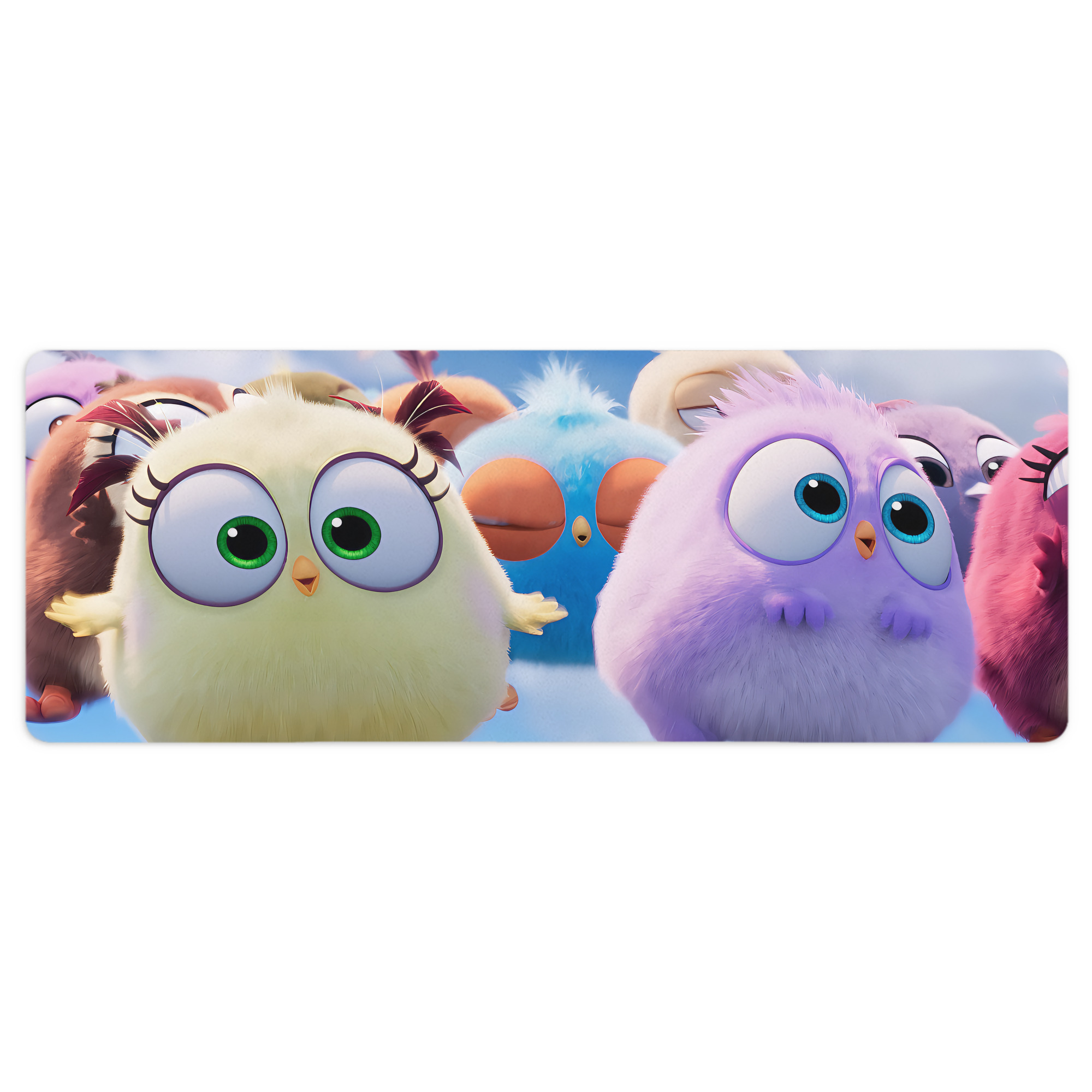 （画像用） Angry Birds アングリーバード ステッチ加工 大判デスクマット／滑り止めマウスパッド
