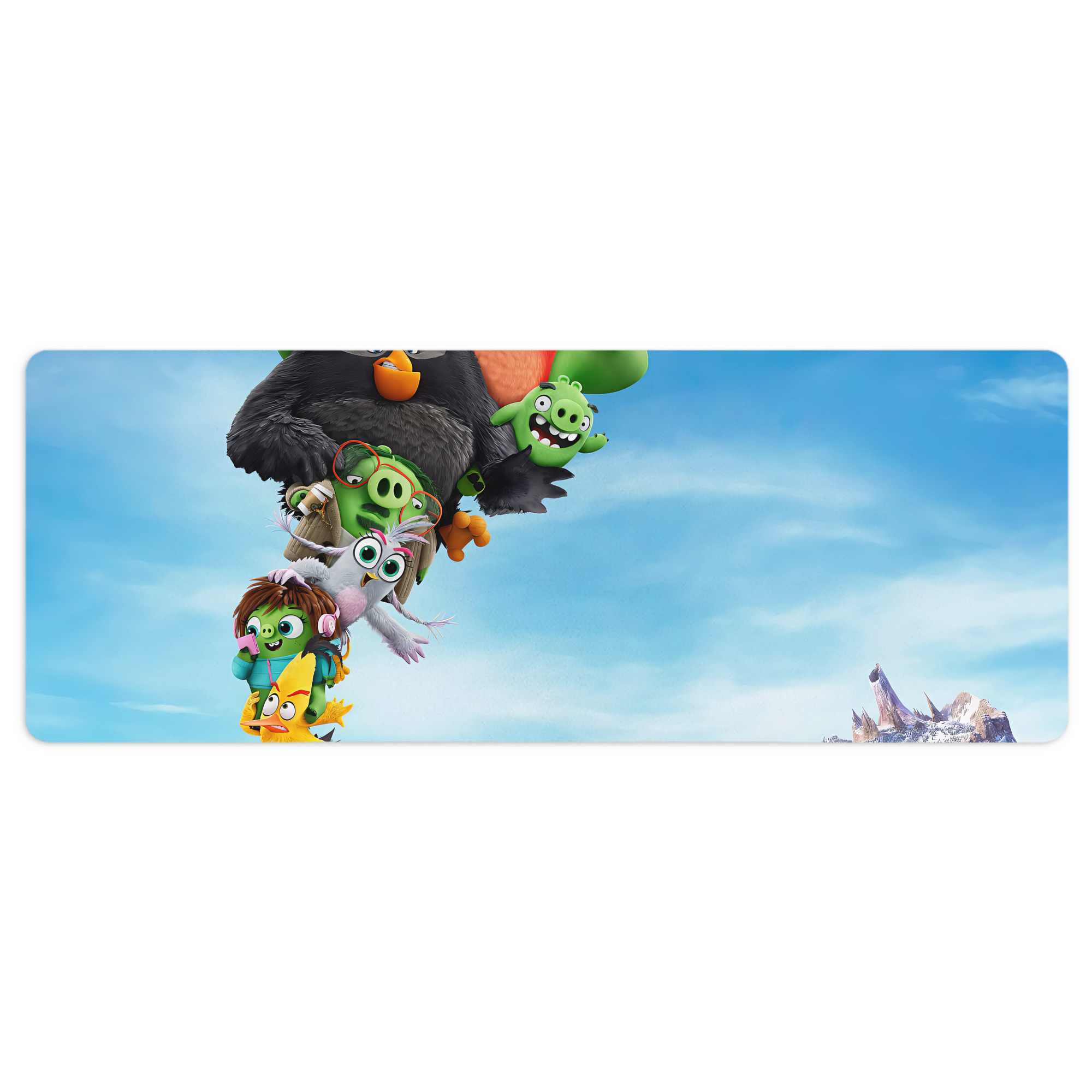 （画像用） Angry Birds アングリーバード ステッチ加工 大判デスクマット／滑り止めマウスパッド