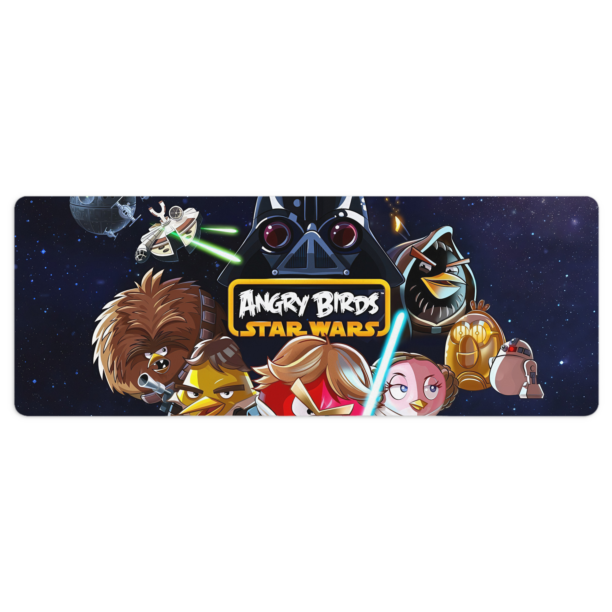 （画像用） Angry Birds アングリーバード ステッチ加工 大判デスクマット／滑り止めマウスパッド
