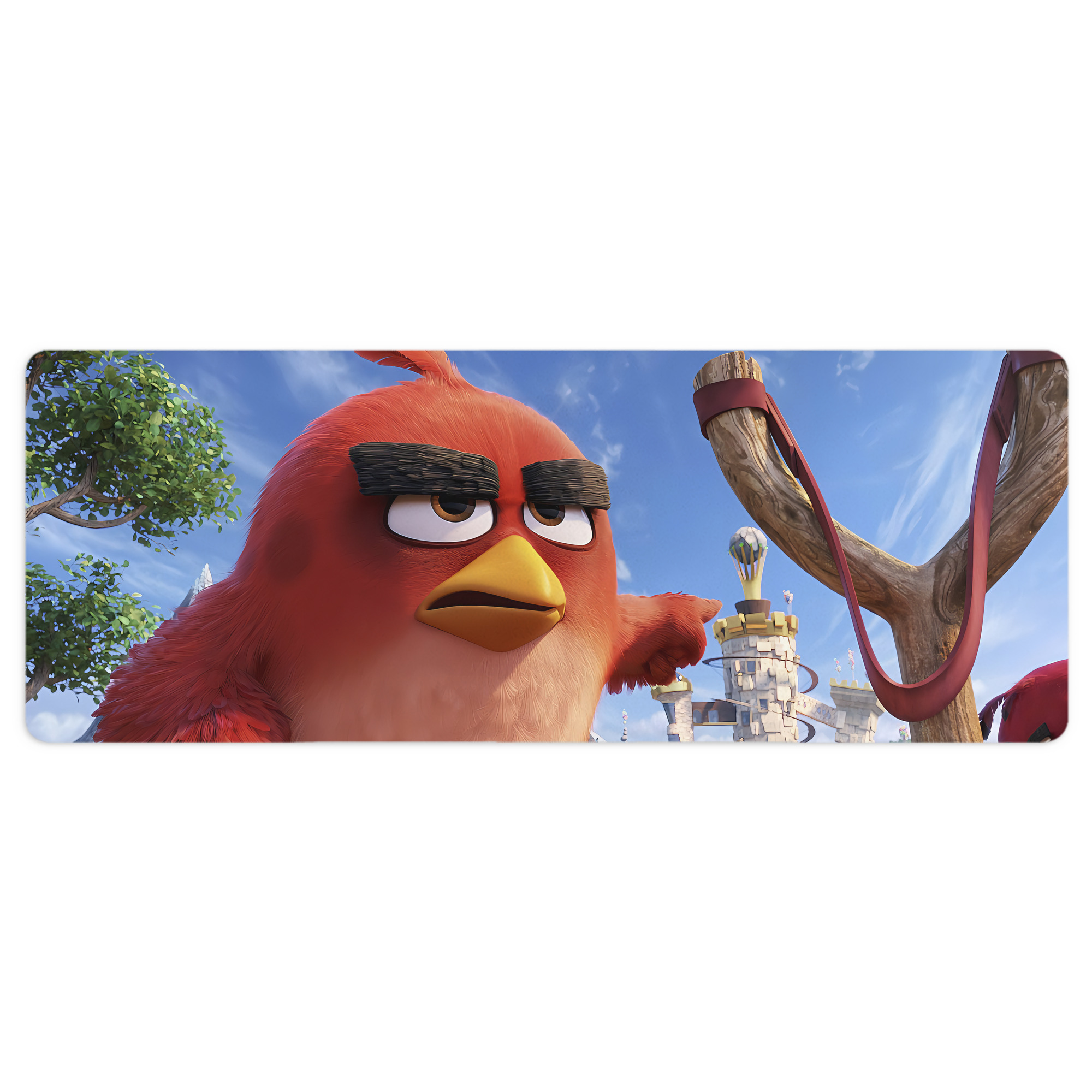 （画像用） Angry Birds アングリーバード ステッチ加工 大判デスクマット／滑り止めマウスパッド