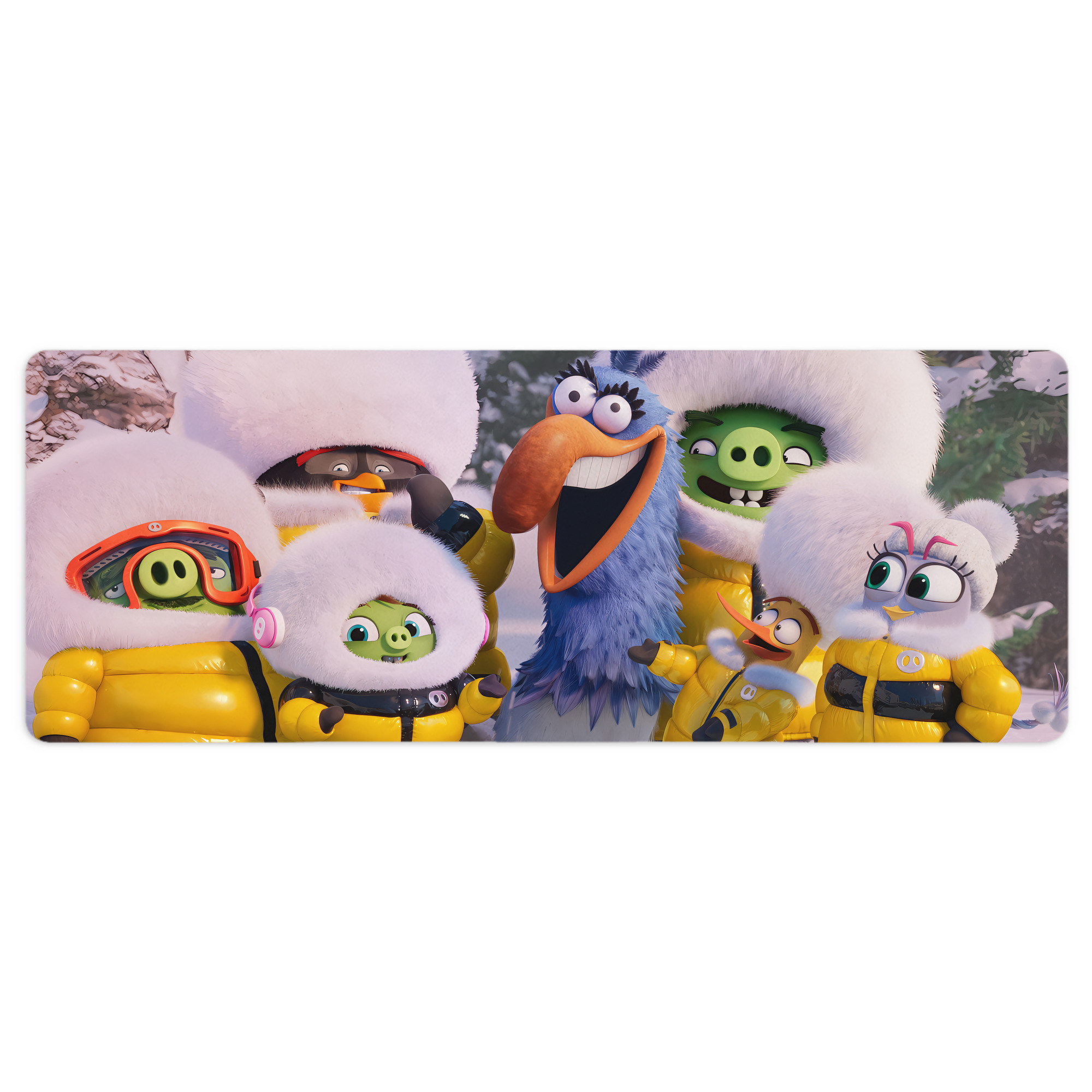 （画像用） Angry Birds アングリーバード ステッチ加工 大判デスクマット／滑り止めマウスパッド