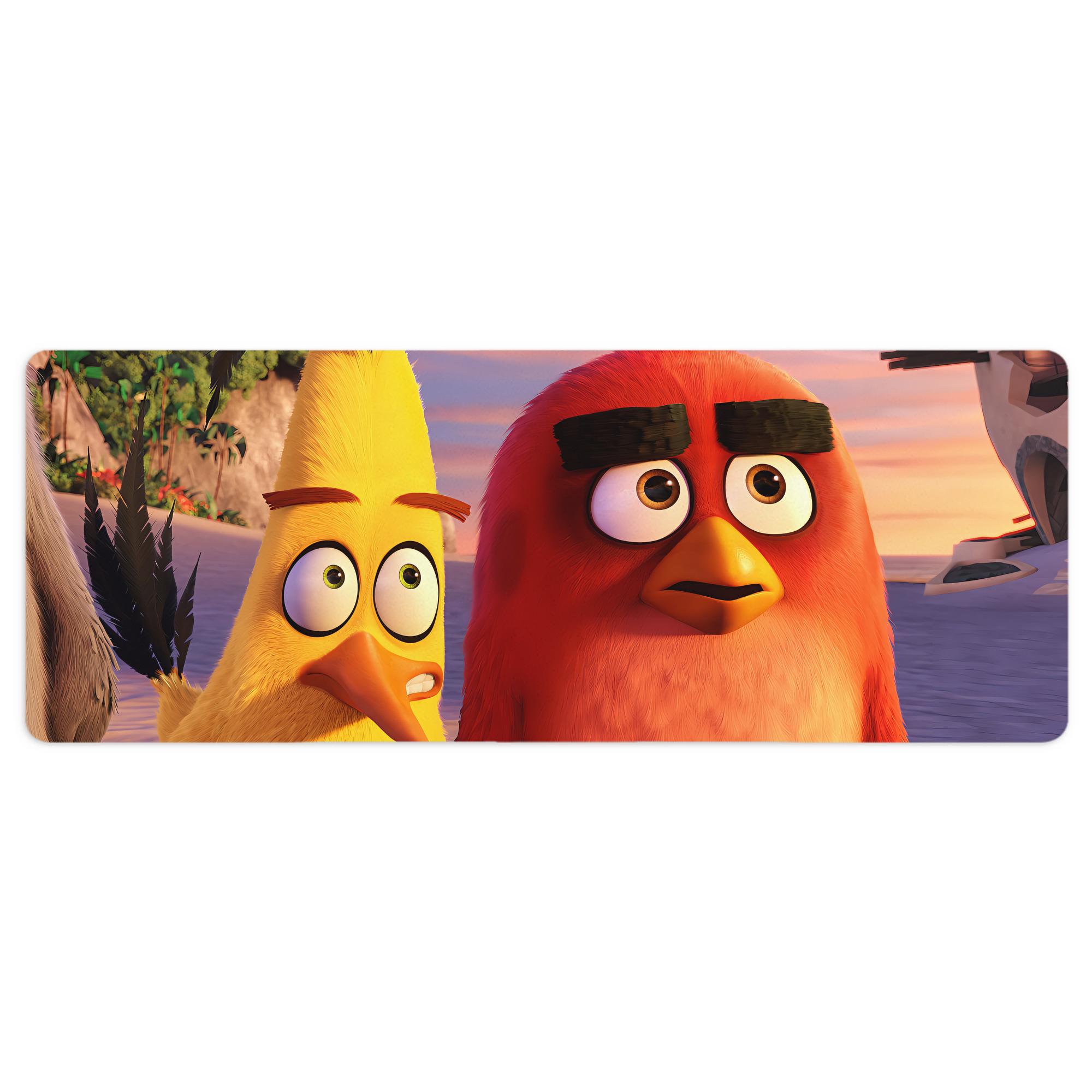 （画像用） Angry Birds アングリーバード ステッチ加工 大判デスクマット／滑り止めマウスパッド