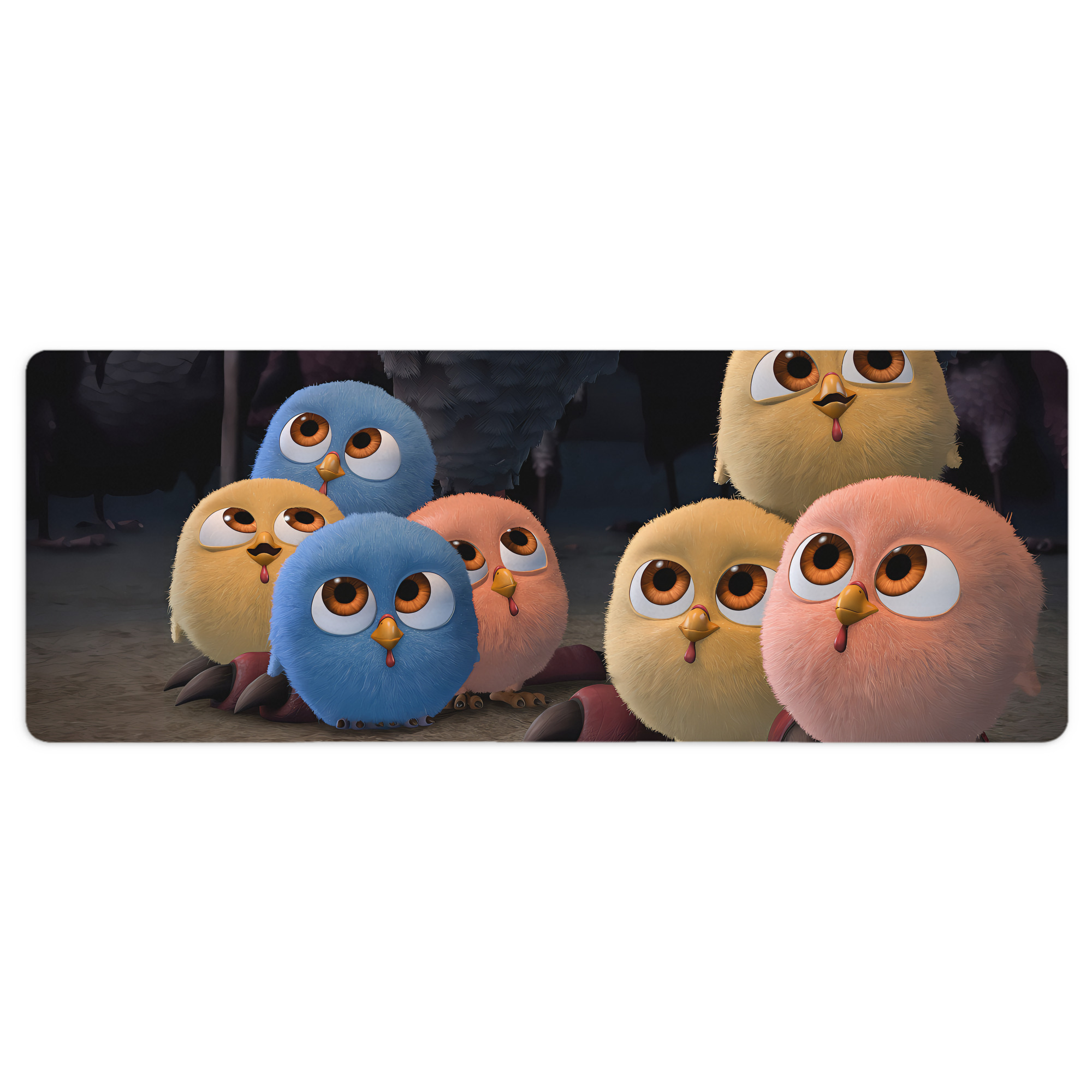 （画像用） Angry Birds アングリーバード ステッチ加工 大判デスクマット／滑り止めマウスパッド