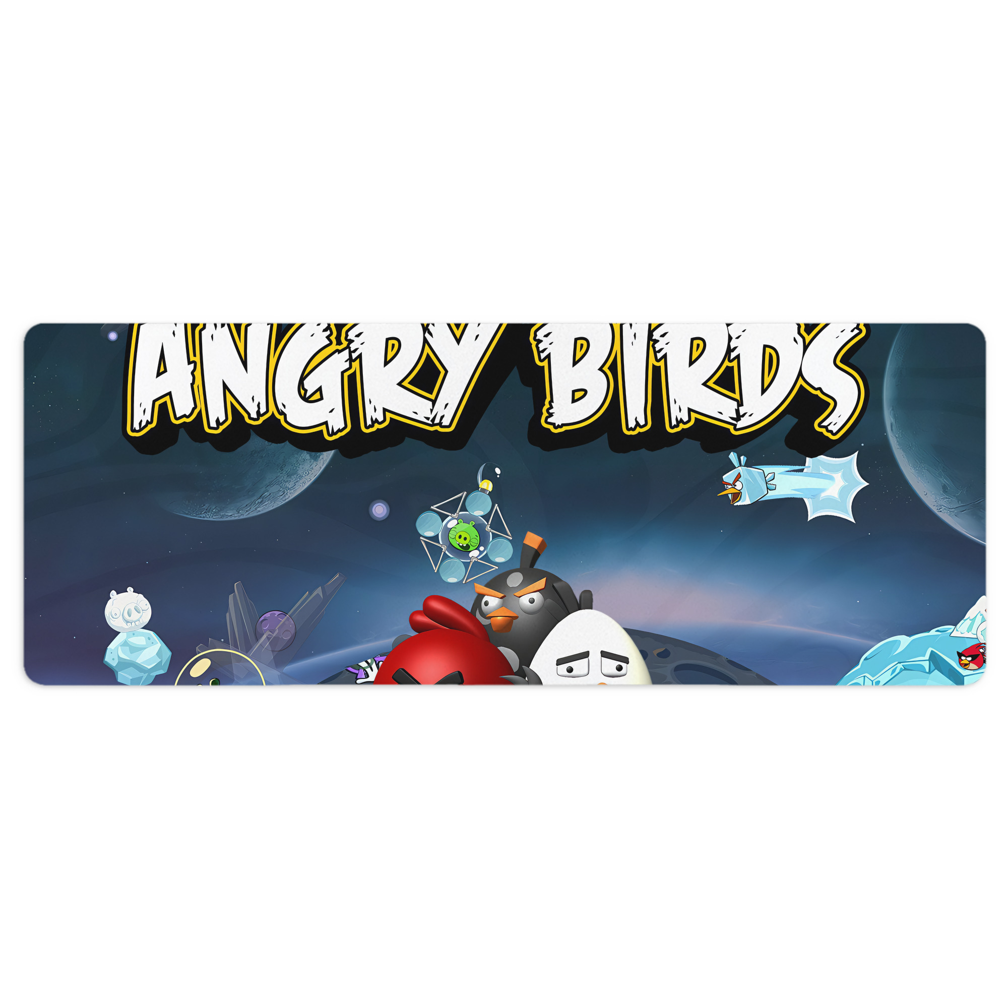 （画像用） Angry Birds アングリーバード ステッチ加工 大判デスクマット／滑り止めマウスパッド