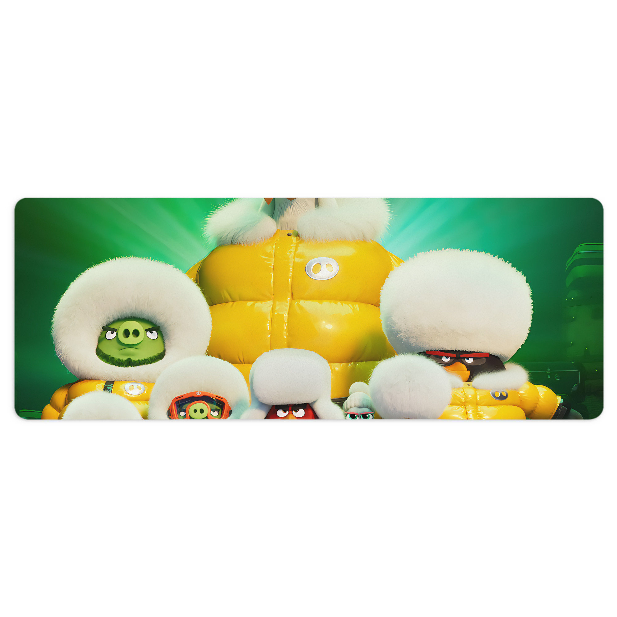 （画像用） Angry Birds アングリーバード ステッチ加工 大判デスクマット／滑り止めマウスパッド