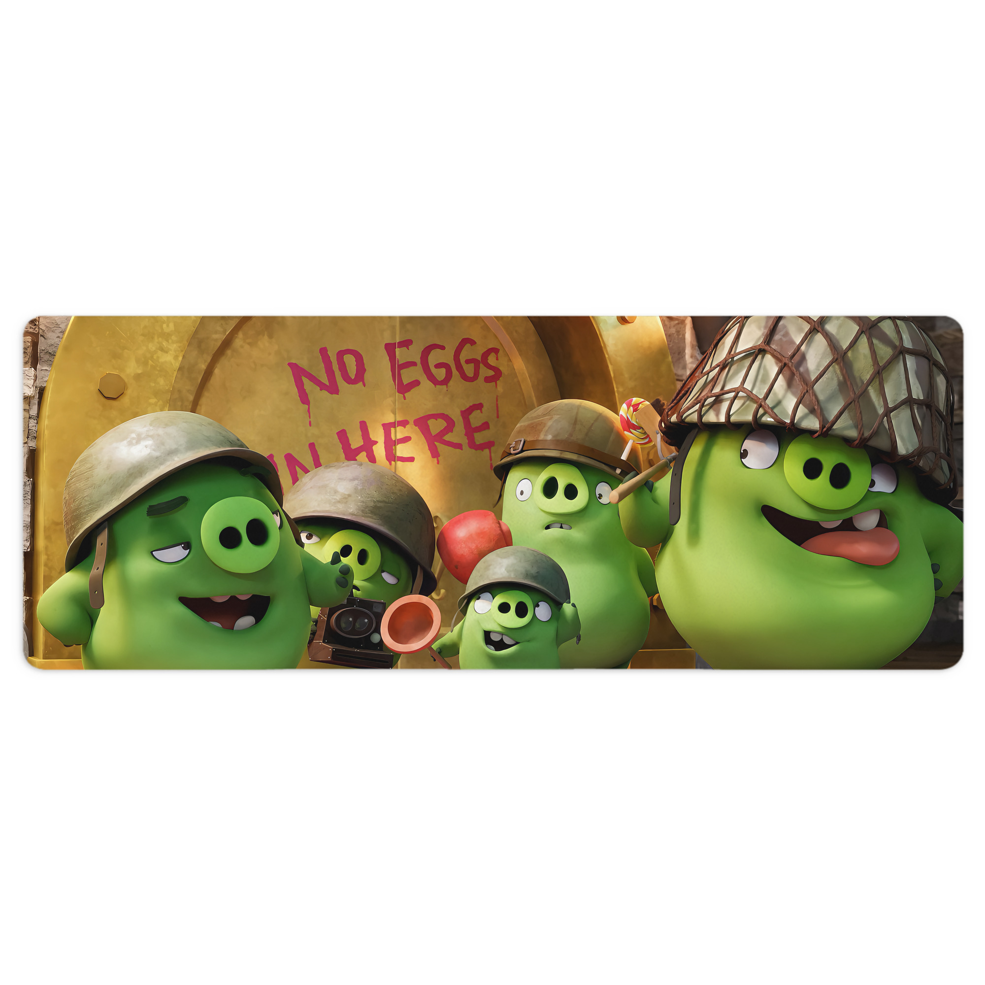 （画像用） Angry Birds アングリーバード ステッチ加工 大判デスクマット／滑り止めマウスパッド
