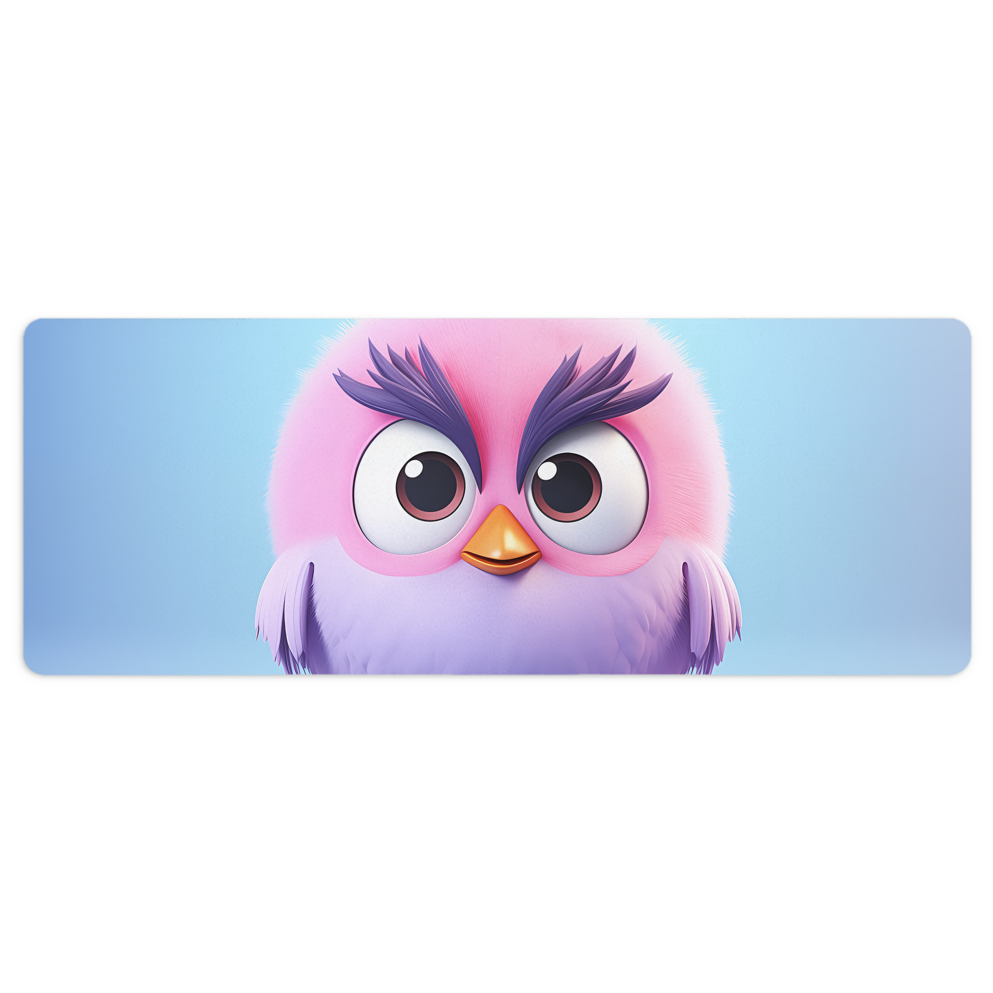 （画像用） Angry Birds アングリーバード ステッチ加工 大判デスクマット／滑り止めマウスパッド