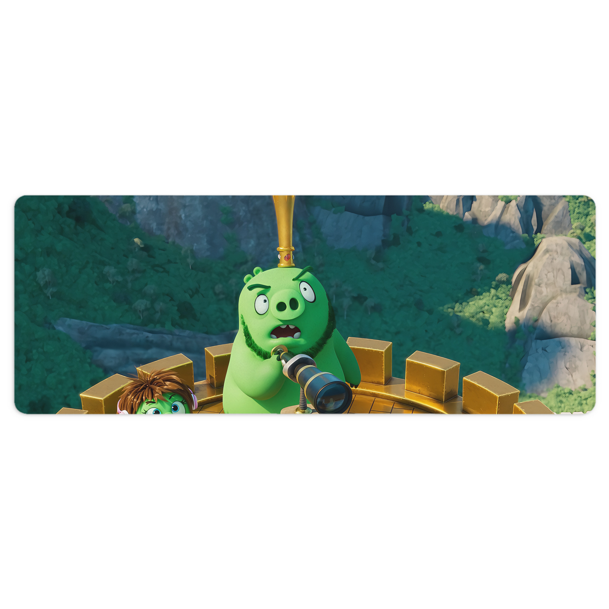 （画像用） Angry Birds アングリーバード ステッチ加工 大判デスクマット／滑り止めマウスパッド