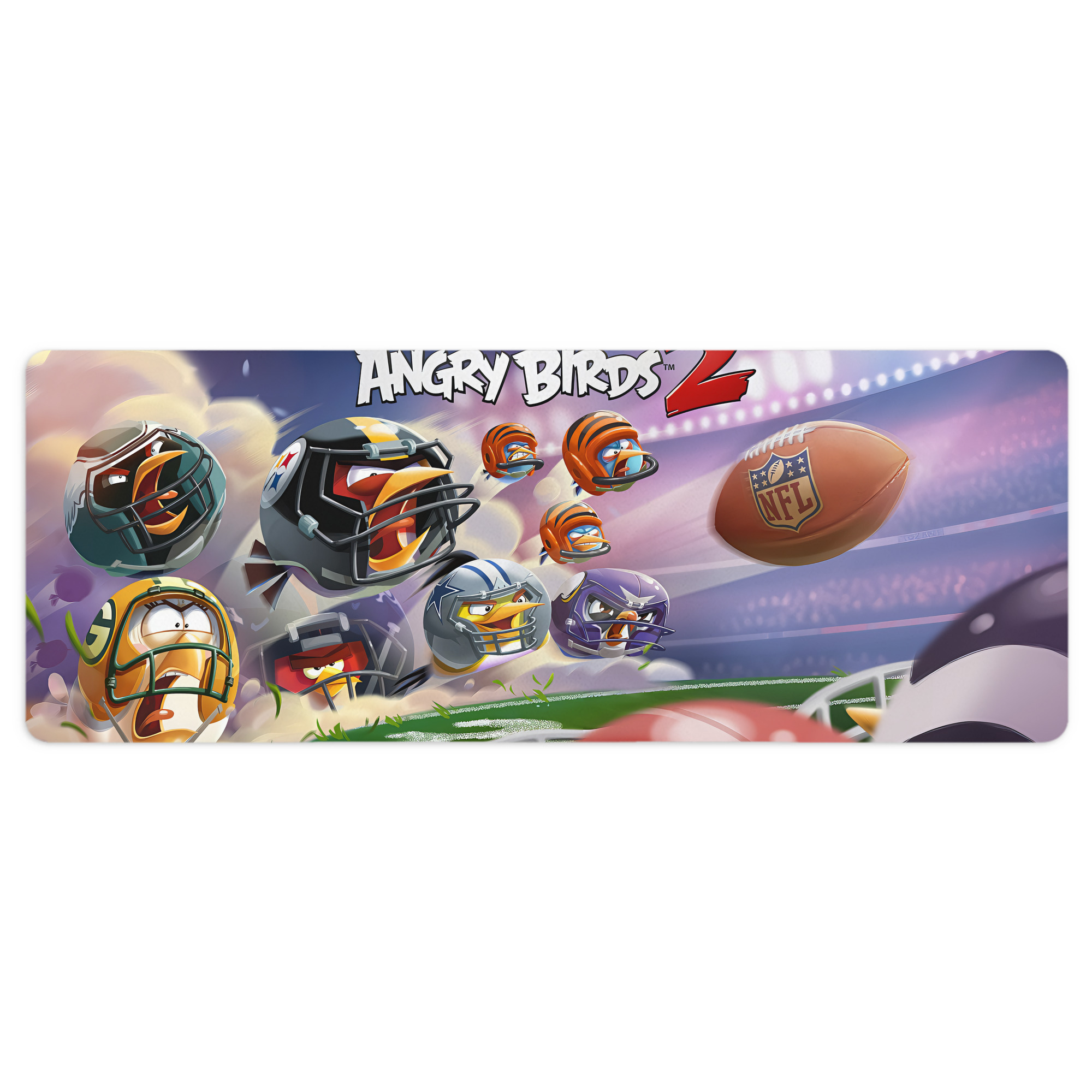 （画像用） Angry Birds アングリーバード ステッチ加工 大判デスクマット／滑り止めマウスパッド