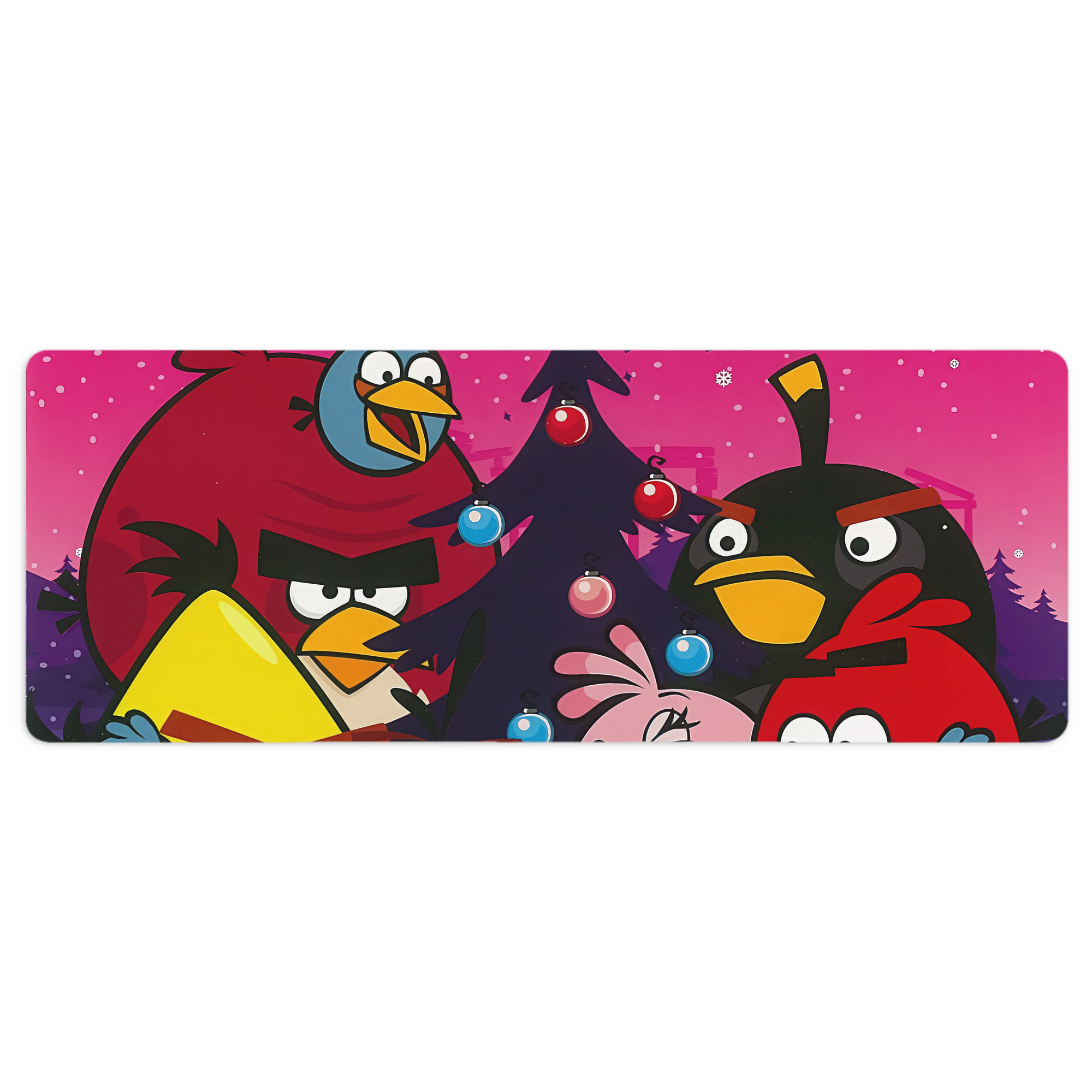 （画像用） Angry Birds アングリーバード ステッチ加工 大判デスクマット／滑り止めマウスパッド