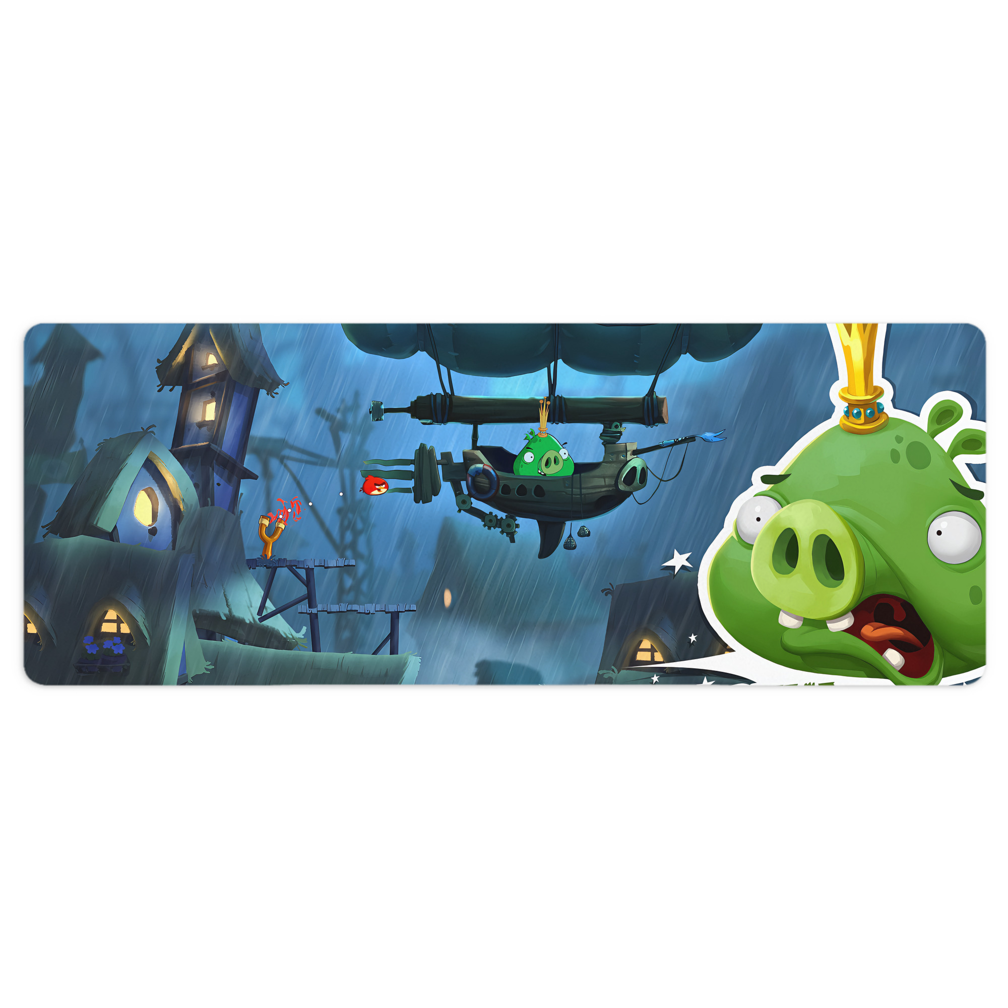 （画像用） Angry Birds アングリーバード ステッチ加工 大判デスクマット／滑り止めマウスパッド
