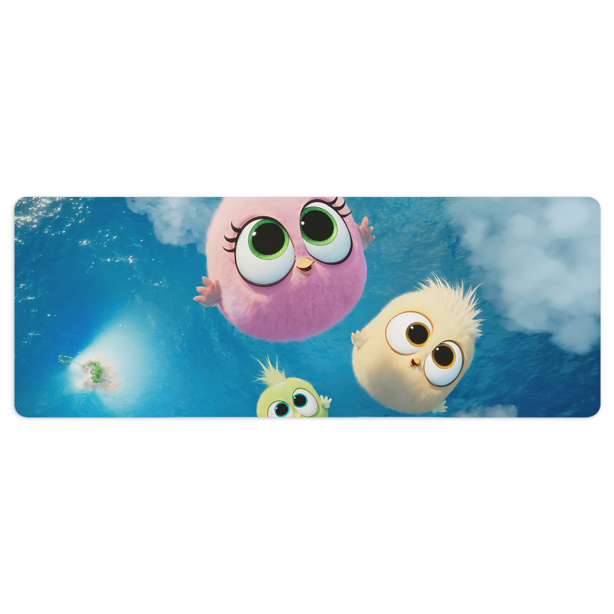 （画像用） Angry Birds アングリーバード ステッチ加工 大判デスクマット／滑り止めマウスパッド