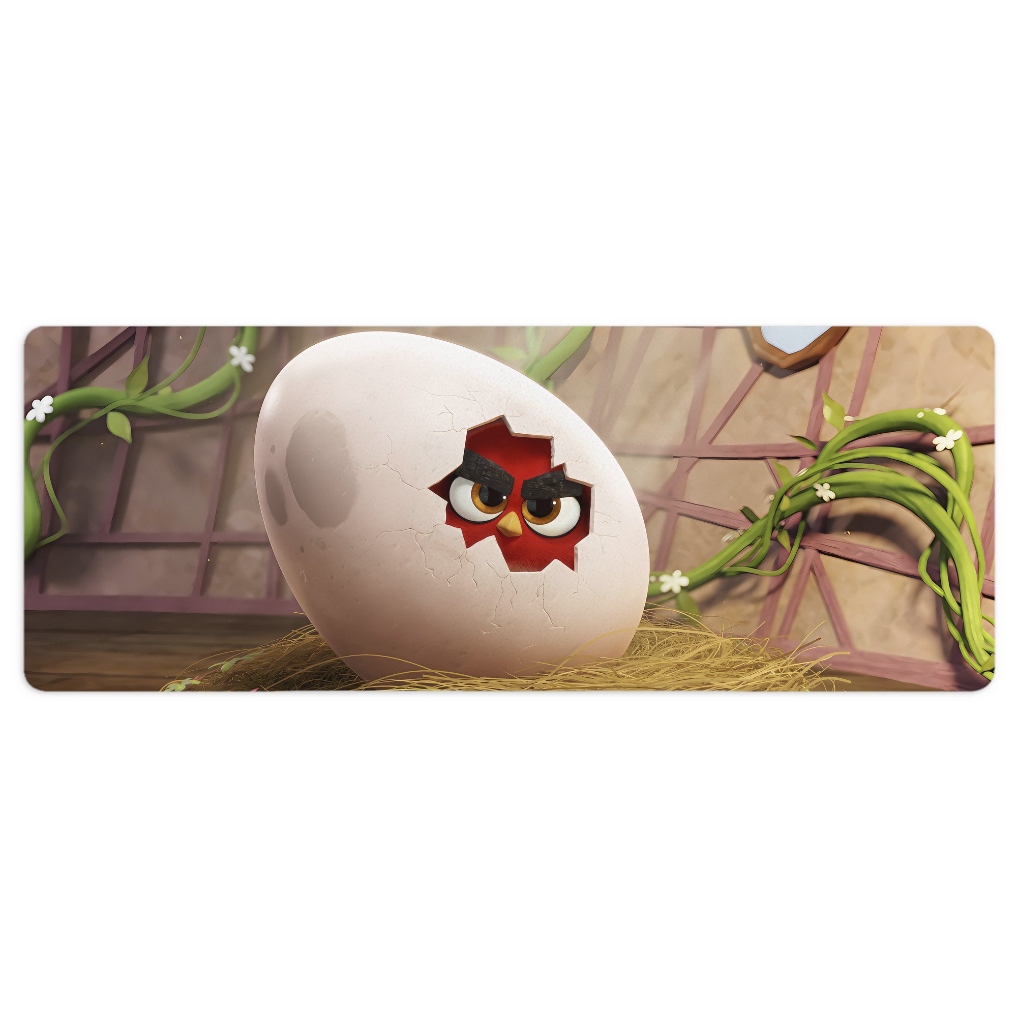 （画像用） Angry Birds アングリーバード ステッチ加工 大判デスクマット／滑り止めマウスパッド
