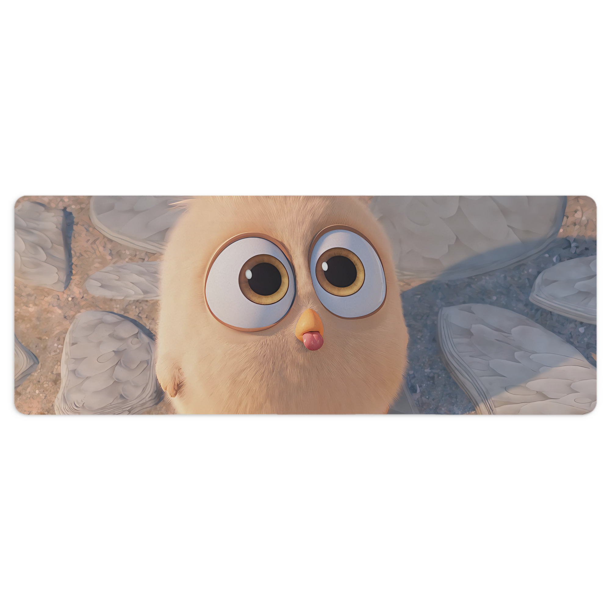 （画像用） Angry Birds アングリーバード ステッチ加工 大判デスクマット／滑り止めマウスパッド