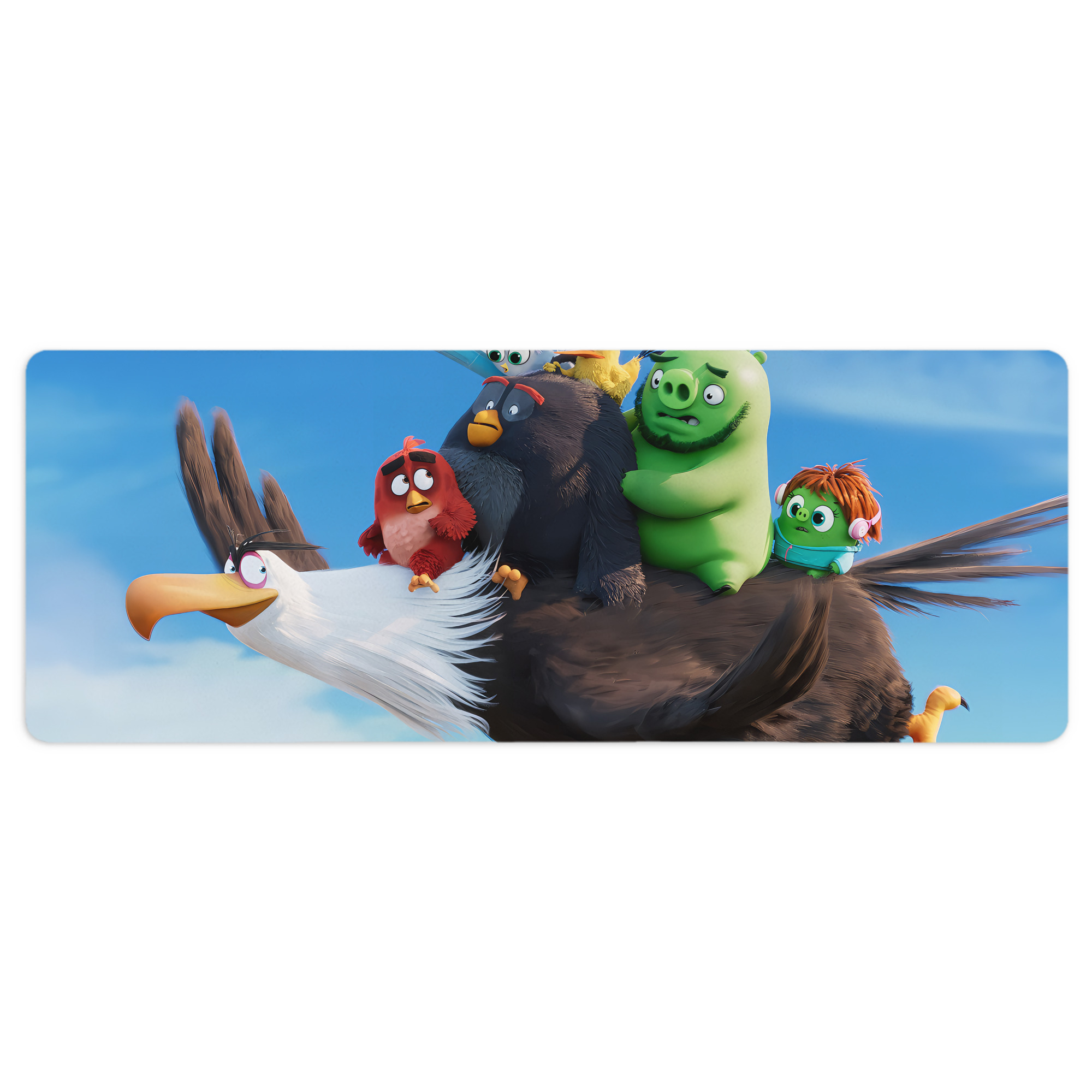 （画像用） Angry Birds アングリーバード ステッチ加工 大判デスクマット／滑り止めマウスパッド