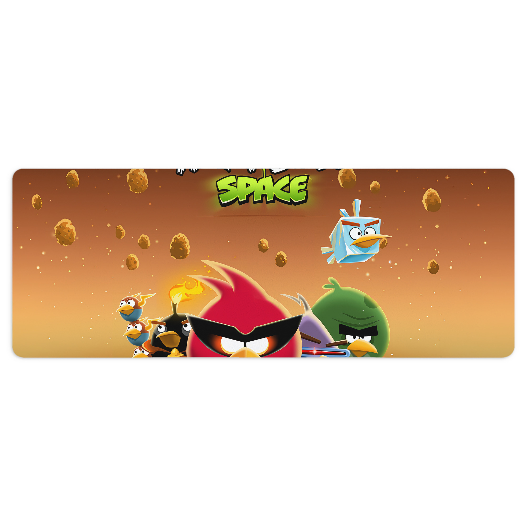 （画像用） Angry Birds アングリーバード ステッチ加工 大判デスクマット／滑り止めマウスパッド