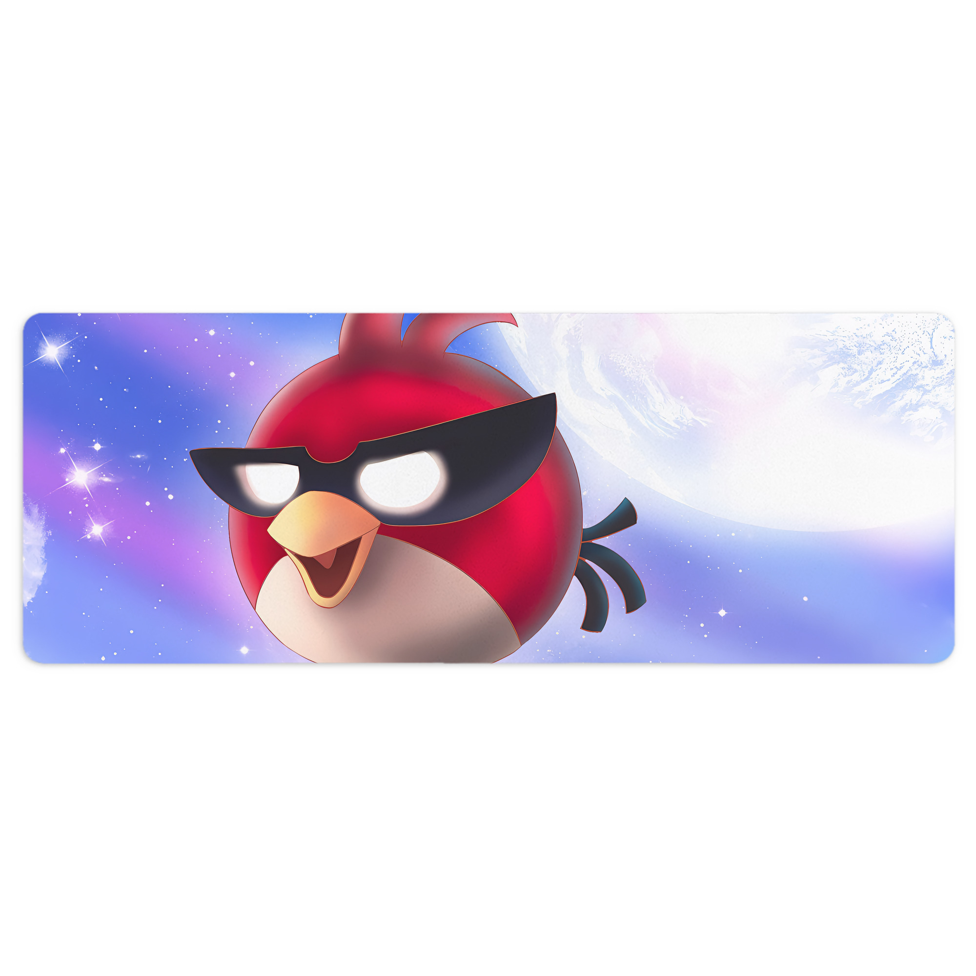 （画像用） Angry Birds アングリーバード ステッチ加工 大判デスクマット／滑り止めマウスパッド