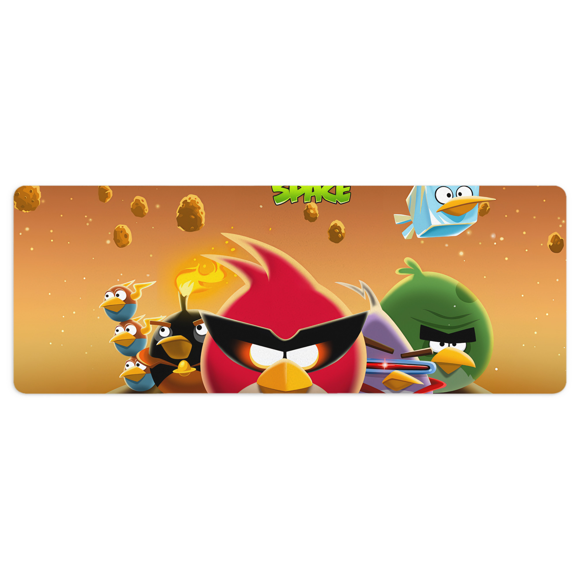 （画像用） Angry Birds アングリーバード ステッチ加工 大判デスクマット／滑り止めマウスパッド