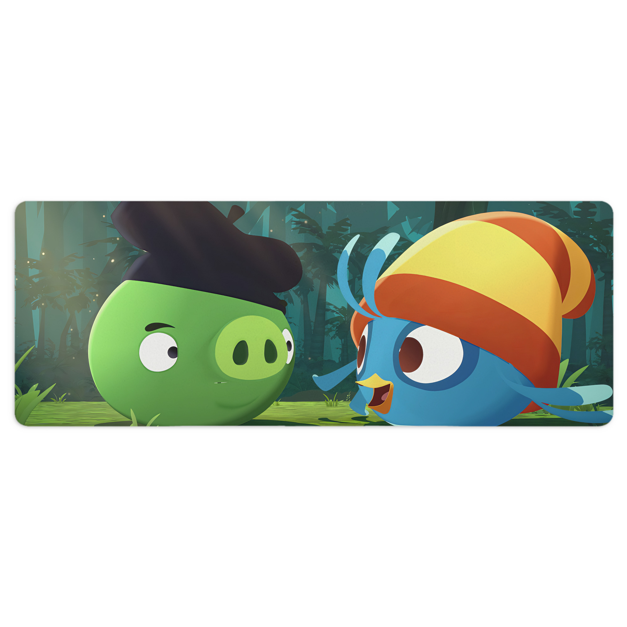 （画像用） Angry Birds アングリーバード ステッチ加工 大判デスクマット／滑り止めマウスパッド