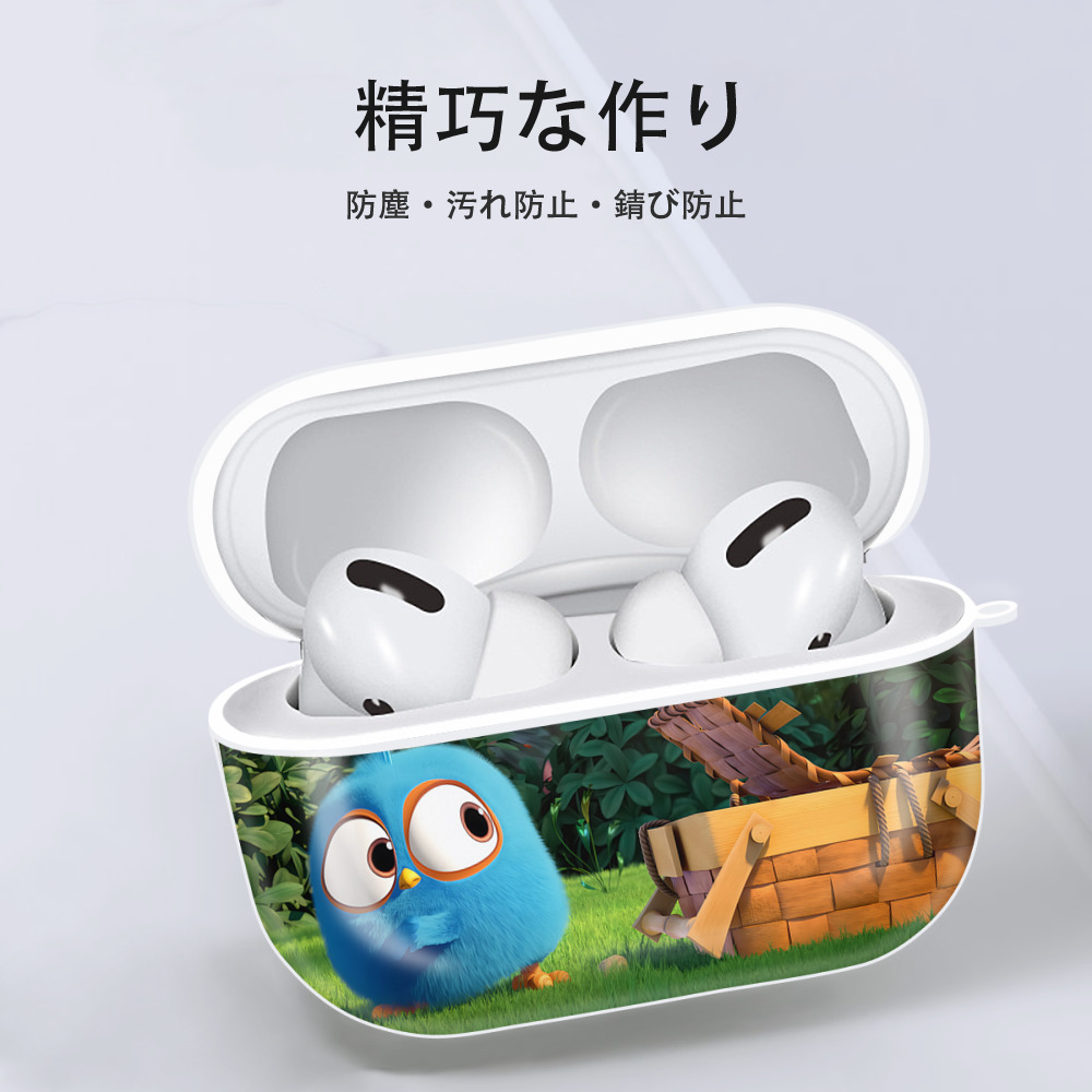 Angry Birds アングリーバード 【AirPods Pro用】ハードシェル保護ケース 耐衝撃・防指紋・カラビナ付き商品仕様
