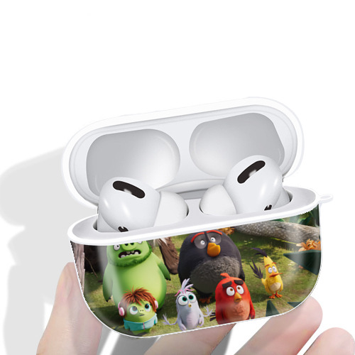 Angry Birds アングリーバード 【AirPods Pro用】ハードシェル保護ケース 耐衝撃・防指紋・カラビナ付き商品仕様