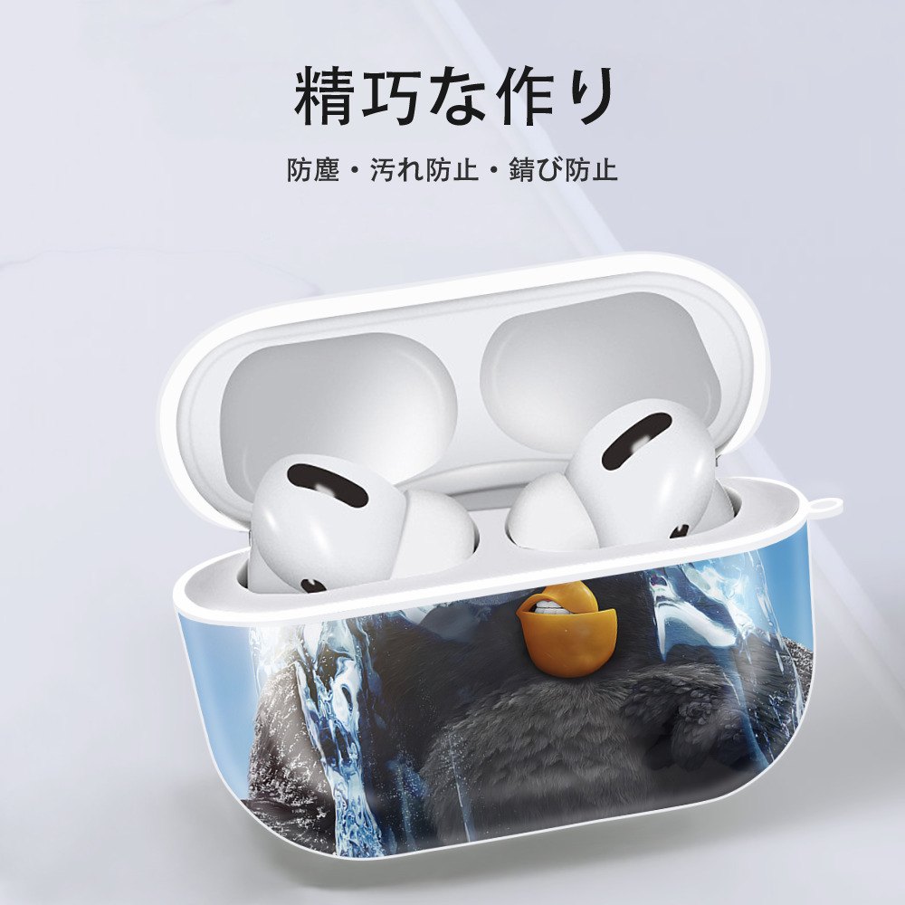 Angry Birds アングリーバード 【AirPods Pro用】ハードシェル保護ケース 耐衝撃・防指紋・カラビナ付き商品仕様