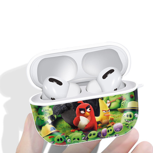 Angry Birds アングリーバード 【AirPods Pro用】ハードシェル保護ケース 耐衝撃・防指紋・カラビナ付き商品仕様