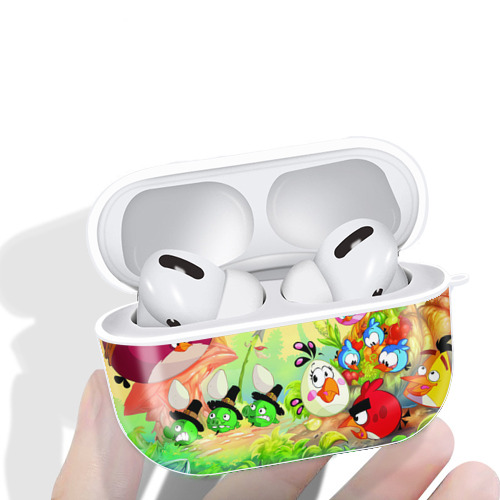 Angry Birds アングリーバード 【AirPods Pro用】ハードシェル保護ケース 耐衝撃・防指紋・カラビナ付き商品仕様
