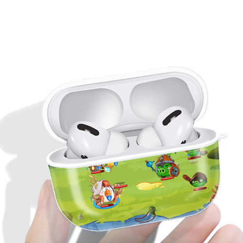 Angry Birds アングリーバード 【AirPods Pro用】ハードシェル保護ケース 耐衝撃・防指紋・カラビナ付き商品仕様