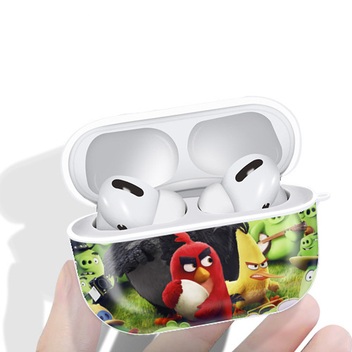 Angry Birds アングリーバード 【AirPods Pro用】ハードシェル保護ケース 耐衝撃・防指紋・カラビナ付き商品仕様