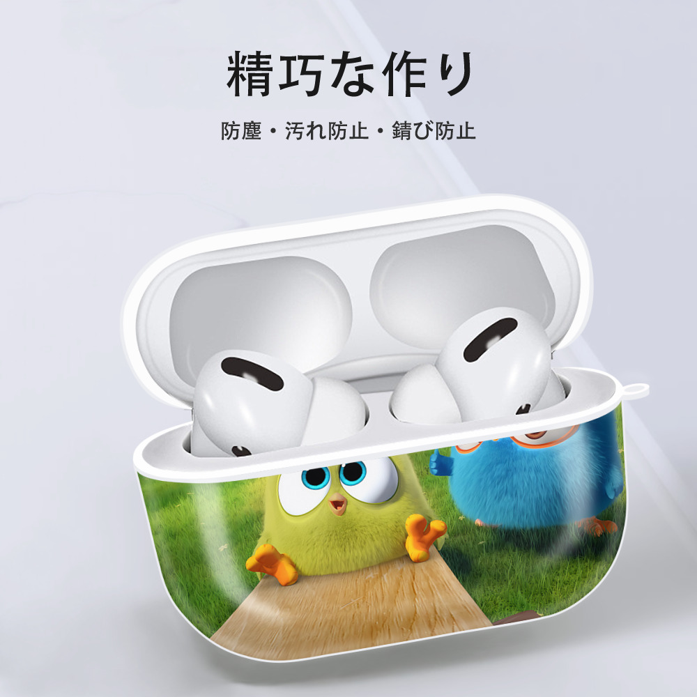 Angry Birds アングリーバード 【AirPods Pro用】ハードシェル保護ケース 耐衝撃・防指紋・カラビナ付き商品仕様