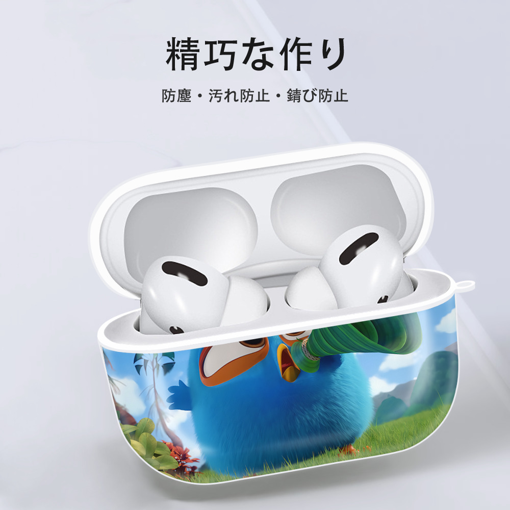 Angry Birds アングリーバード 【AirPods Pro用】ハードシェル保護ケース 耐衝撃・防指紋・カラビナ付き商品仕様