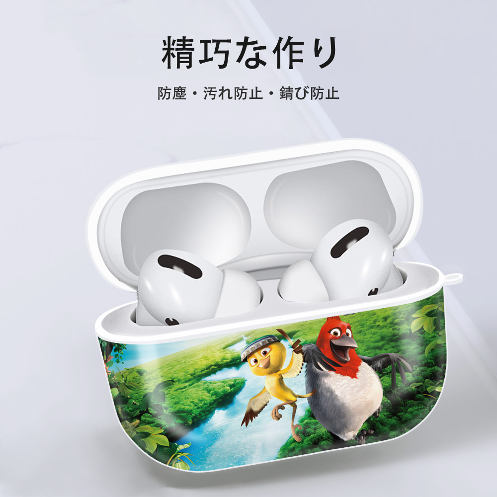 Angry Birds アングリーバード 【AirPods Pro用】ハードシェル保護ケース 耐衝撃・防指紋・カラビナ付き商品仕様