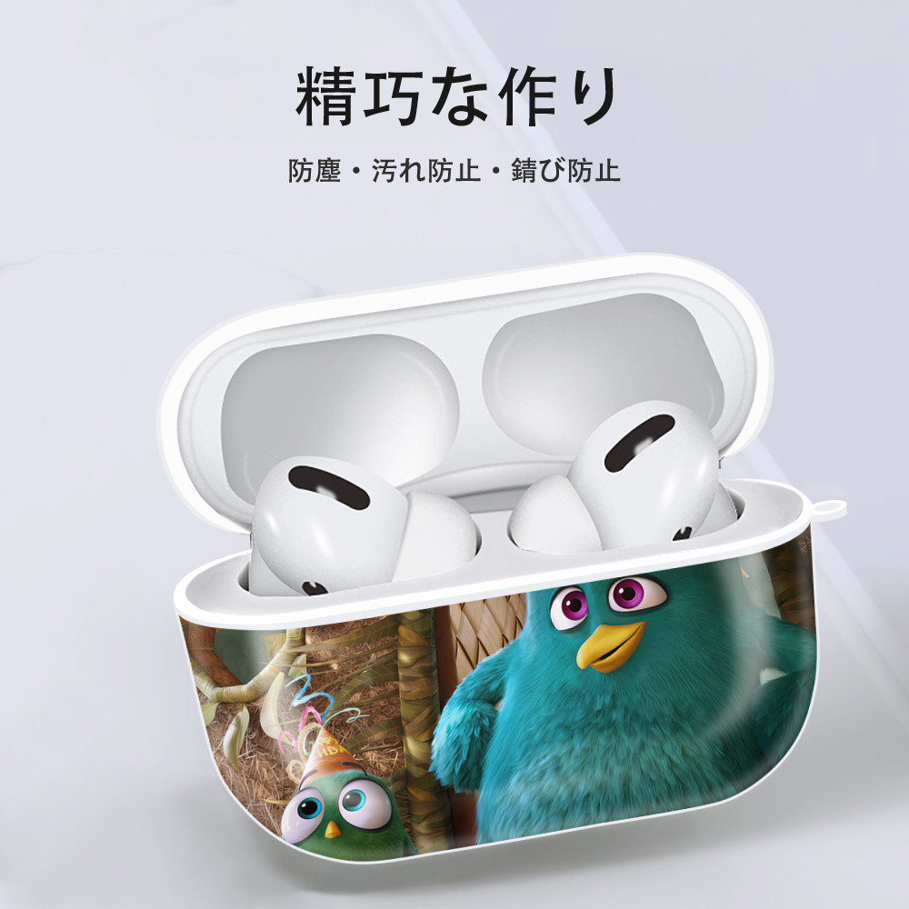 Angry Birds アングリーバード 【AirPods Pro用】ハードシェル保護ケース 耐衝撃・防指紋・カラビナ付き商品仕様