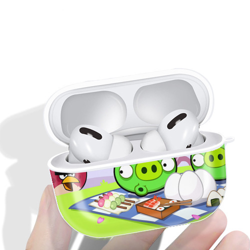 Angry Birds アングリーバード 【AirPods Pro用】ハードシェル保護ケース 耐衝撃・防指紋・カラビナ付き商品仕様