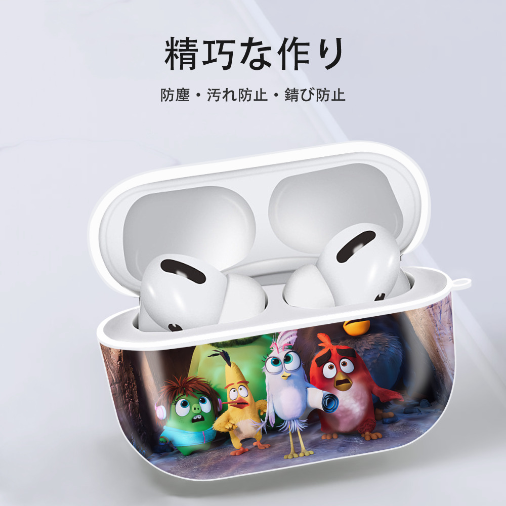 Angry Birds アングリーバード 【AirPods Pro用】ハードシェル保護ケース 耐衝撃・防指紋・カラビナ付き商品仕様