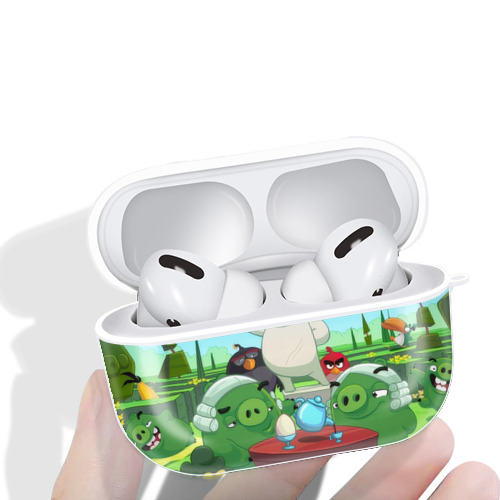 Angry Birds アングリーバード 【AirPods Pro用】ハードシェル保護ケース 耐衝撃・防指紋・カラビナ付き商品仕様