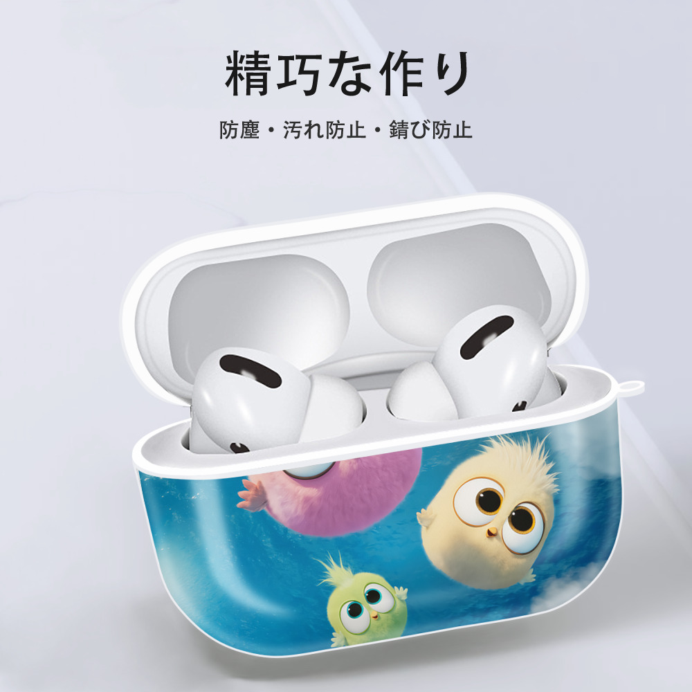 Angry Birds アングリーバード 【AirPods Pro用】ハードシェル保護ケース 耐衝撃・防指紋・カラビナ付き商品仕様