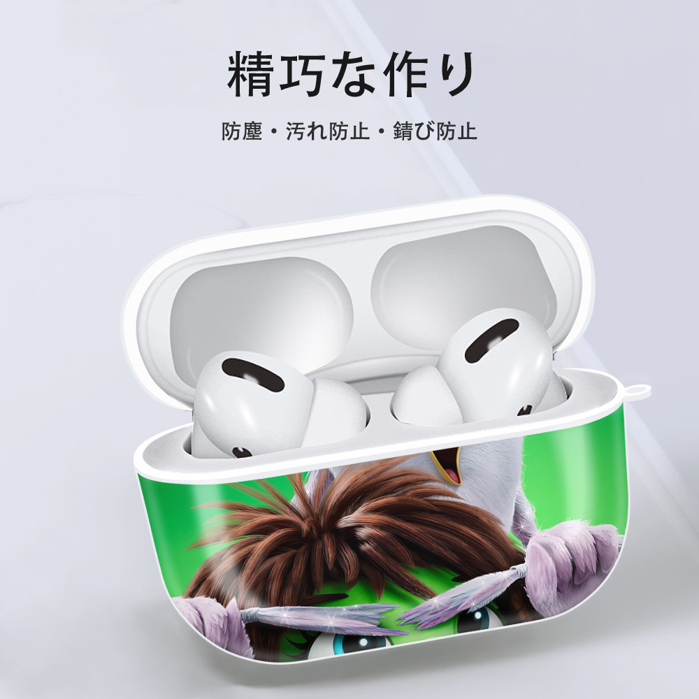 Angry Birds アングリーバード 【AirPods Pro用】ハードシェル保護ケース 耐衝撃・防指紋・カラビナ付き商品仕様