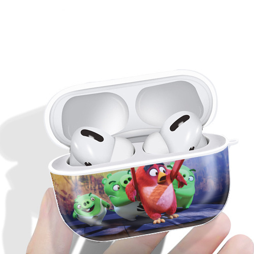 Angry Birds アングリーバード 【AirPods Pro用】ハードシェル保護ケース 耐衝撃・防指紋・カラビナ付き商品仕様