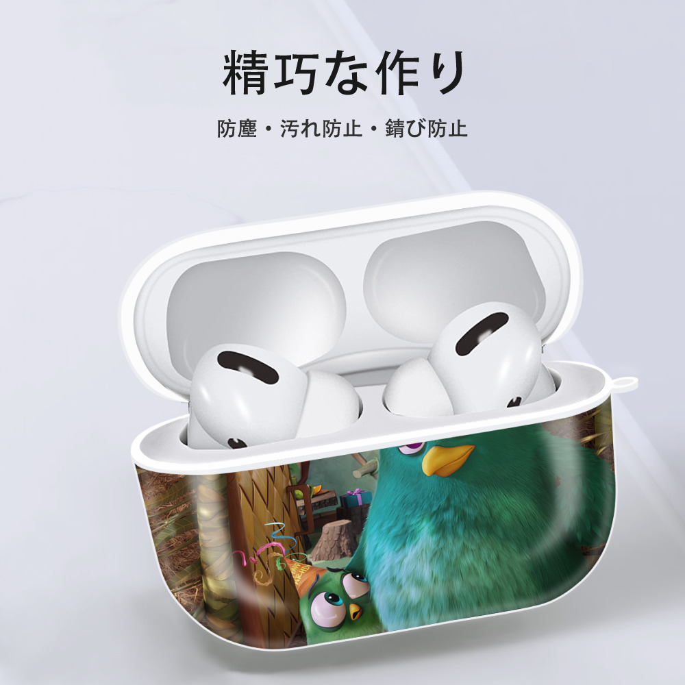 Angry Birds アングリーバード 【AirPods Pro用】ハードシェル保護ケース 耐衝撃・防指紋・カラビナ付き商品仕様