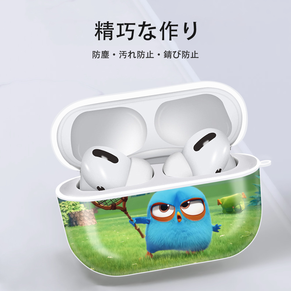 Angry Birds アングリーバード 【AirPods Pro用】ハードシェル保護ケース 耐衝撃・防指紋・カラビナ付き商品仕様