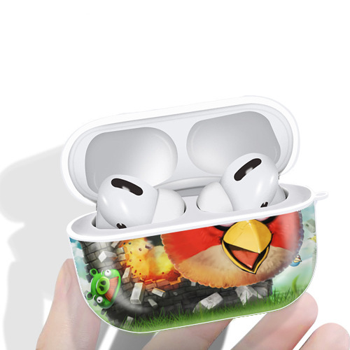Angry Birds アングリーバード 【AirPods Pro用】ハードシェル保護ケース 耐衝撃・防指紋・カラビナ付き商品仕様