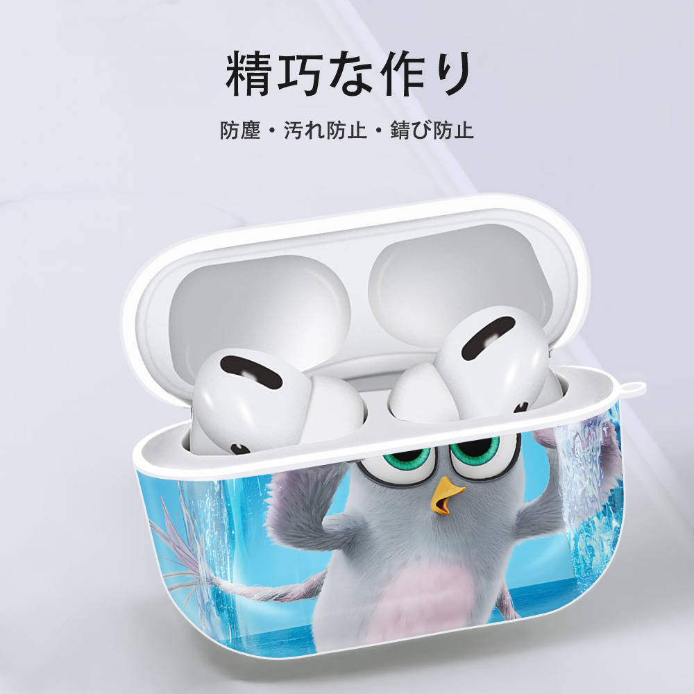 Angry Birds アングリーバード 【AirPods Pro用】ハードシェル保護ケース 耐衝撃・防指紋・カラビナ付き商品仕様