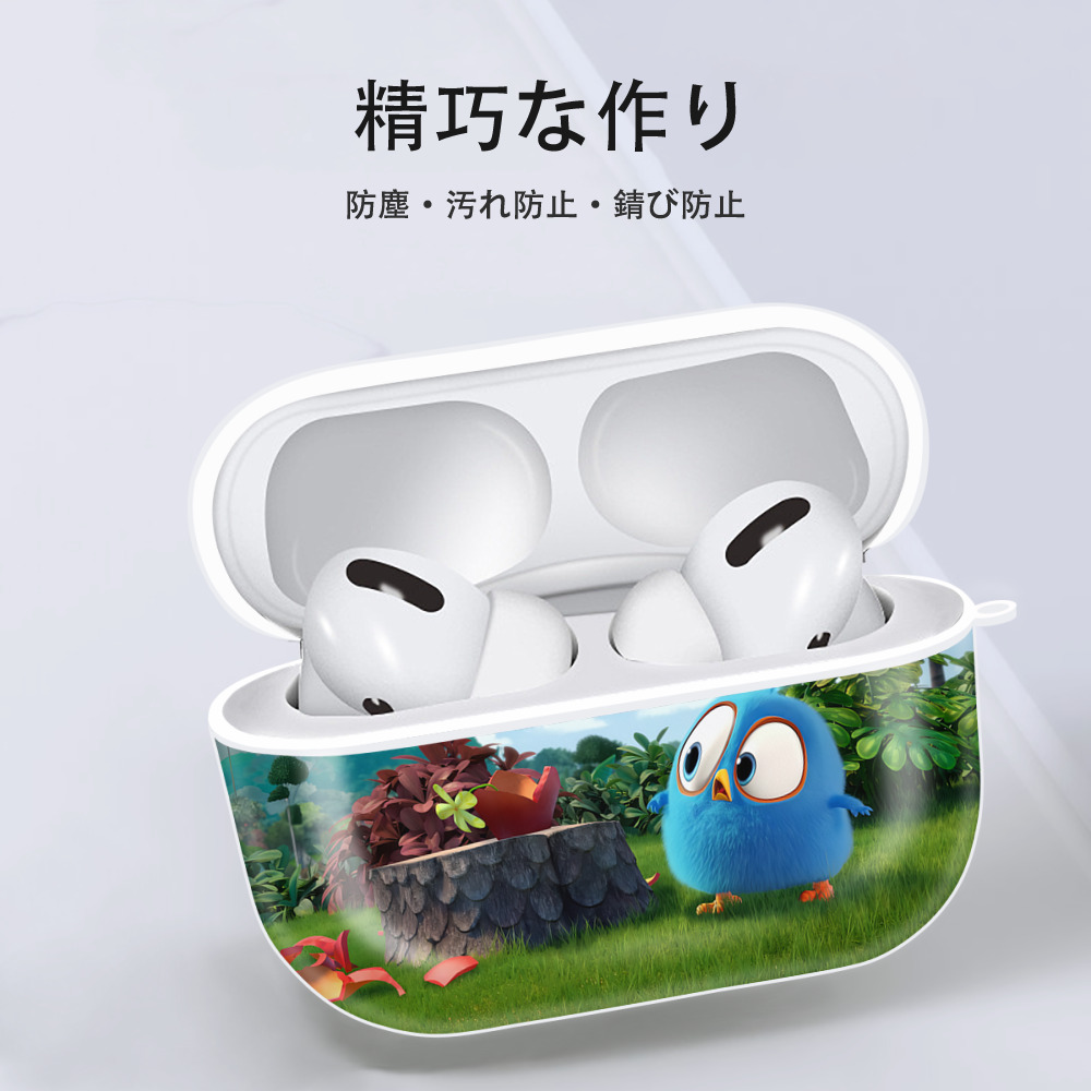 Angry Birds アングリーバード 【AirPods Pro用】ハードシェル保護ケース 耐衝撃・防指紋・カラビナ付き商品仕様