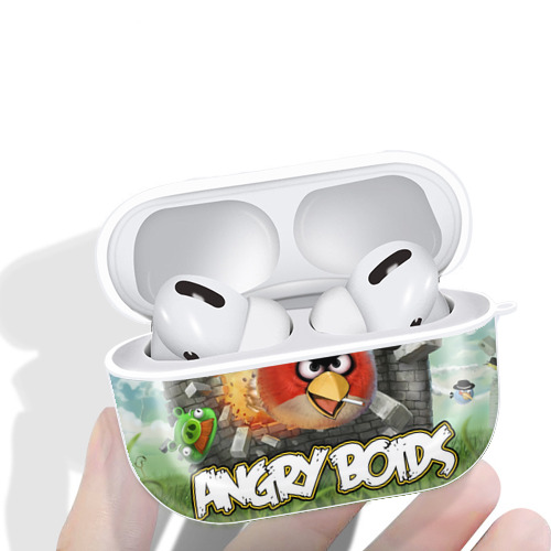 Angry Birds アングリーバード 【AirPods Pro用】ハードシェル保護ケース 耐衝撃・防指紋・カラビナ付き商品仕様