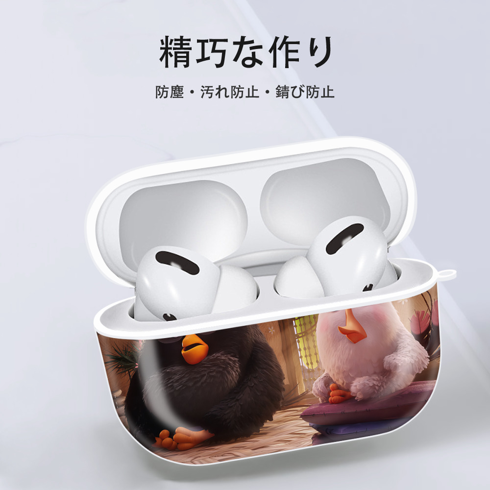 Angry Birds アングリーバード 【AirPods Pro用】ハードシェル保護ケース 耐衝撃・防指紋・カラビナ付き商品仕様